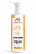 Aralekha Rice Water Conditioner for Dry & Frizzy Strands, Smooth & Manageable Finish, Lightweight Daily Nourishing Formula for All Types, Pump Bottle, 200 ml