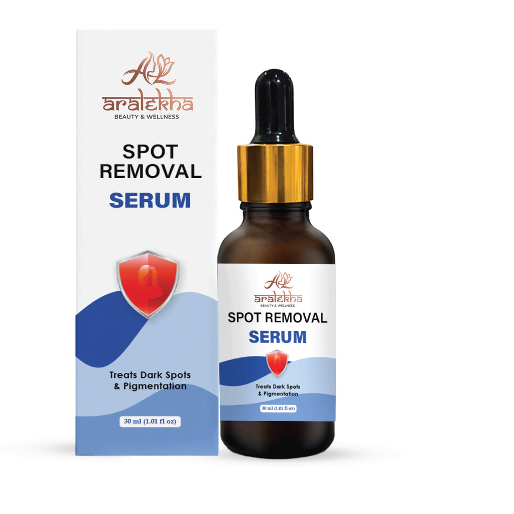 Aralekha Spot Removal Face Serum for Dark Spots, Uneven Skin Tone & Pigmentation Care | Lightweight Facial Serum for Men & Women 30ml