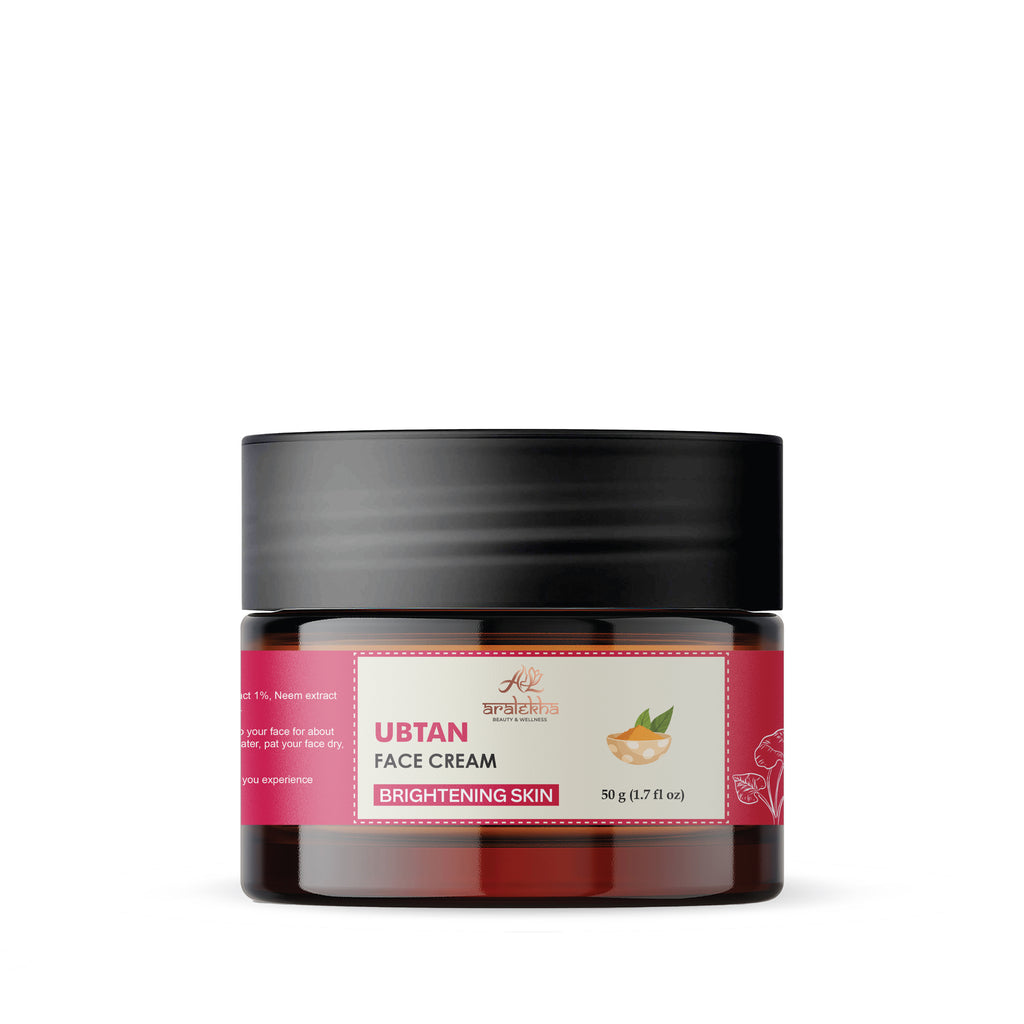 Aralekha Ubtan Face Cream for Brightening & Smooth Looking Skin | Lightweight Daily Moisturizing Cream for Men & Women 50g