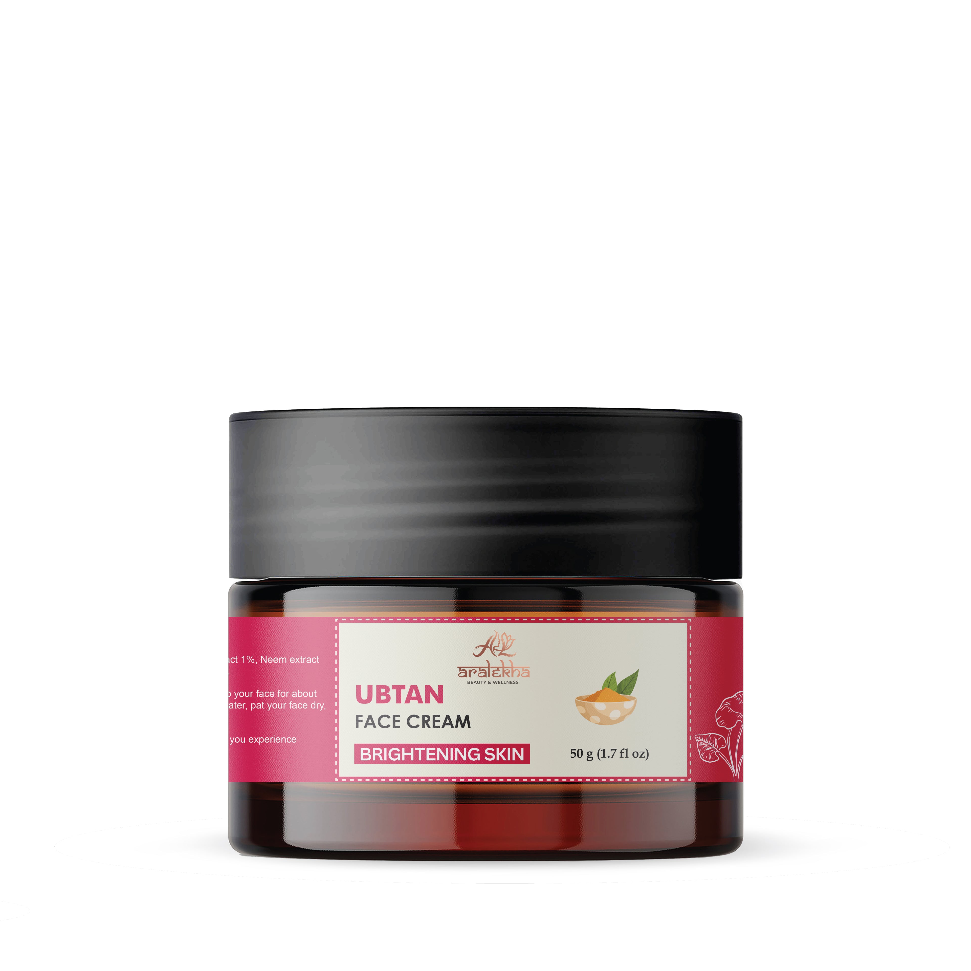 Aralekha Ubtan Face Cream for Brightening & Smooth Looking Skin | Lightweight Daily Moisturizing Cream for Men & Women 50g